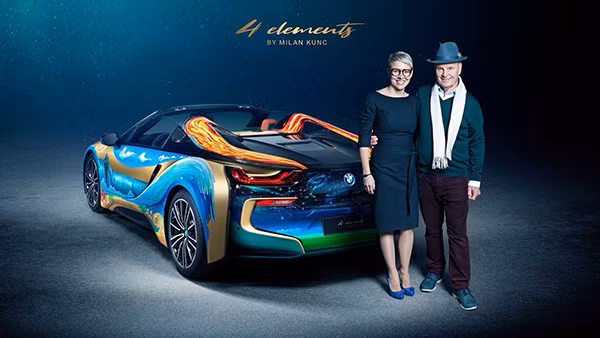 BMW i8 Roadster “4 Element” được nghệ nhân người Séc Milan Kunc tùy chỉnh.
