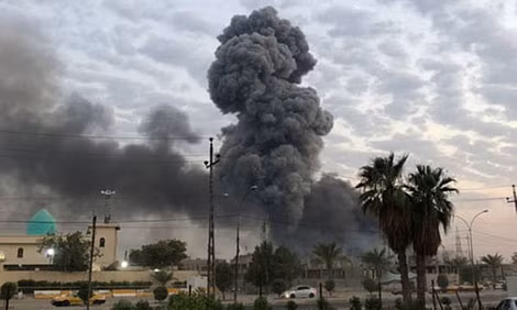 Một vụ tấn công bằng thiết bị bay không người lái của Israel vào mục tiêu quân sự ở Iraq. Một vụ tấn công bằng thiết bị bay không người lái của Israel vào mục tiêu quân sự ở Iraq.
