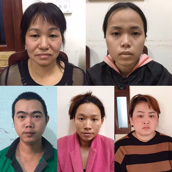 Các đối tượng trong vụ án.