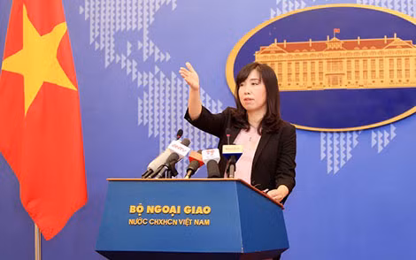 Người phát ngôn Bộ Ngoại giao Việt Nam Lê Thị Thu Hằng.