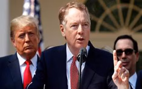 Những nhân vật có quan điểm cứng rắn về Trung Quốc: Tổng thống Mỹ Donald Trump, Đại diện thương mại Mỹ Robert Lighthizer và Bộ trưởng Bộ Tài chính Mỹ Steven Mnuchin.