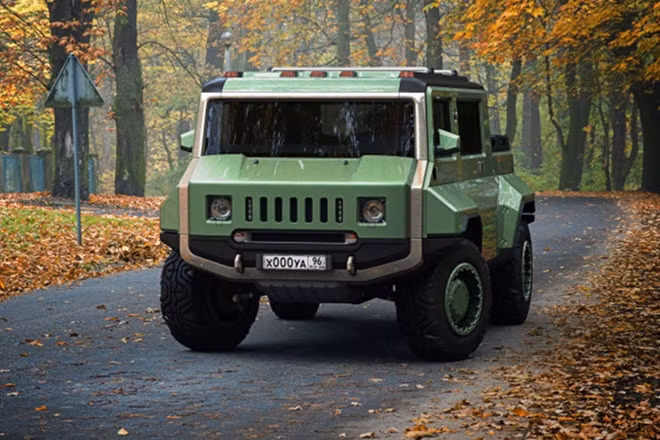 Một số hình ảnh khác của mẫu concept H-UAZ.