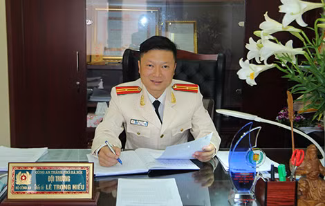 Thiếu tá Lê Trọng Hiếu.