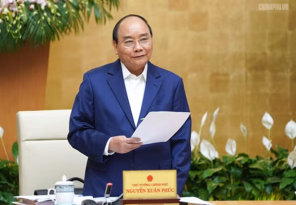 Thủ tướng Nguyễn Xuân Phúc phát biểu khai mạc phiên họp Chính phủ thường kỳ tháng 3-2019.