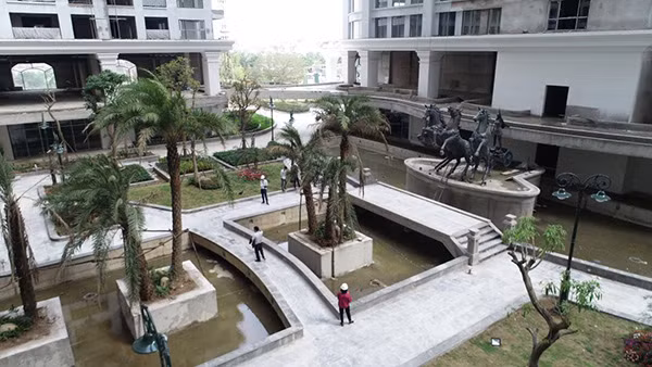 Sunshine Garden đã hoàn thành phần lớn khối thi công, đang hoàn thiện những hạng mục cuối cùng để dự án sẵn sàng đi vào hoạt động.
