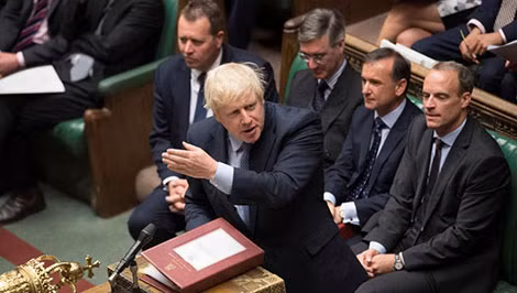 Thủ tướng Anh Boris Johnson phát biểu tại Nghị viện.