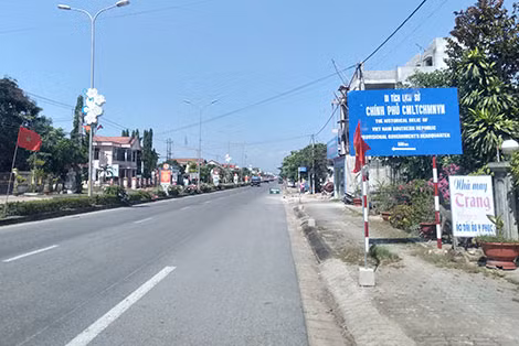 Một góc thị trấn Ái Tử.