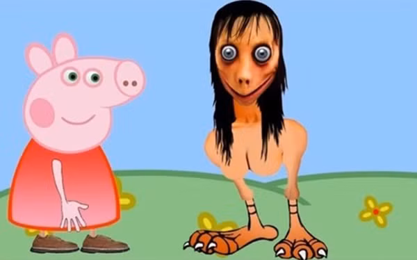 Hình ảnh Momo xuất hiện trong video hoạt hình Peppa Pig trên YouTube gây lo lắng cho các bậc cha mẹ. Hình ảnh Momo xuất hiện trong video hoạt hình Peppa Pig trên YouTube gây lo lắng cho các bậc cha mẹ.