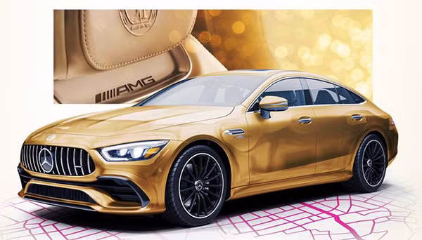 Mercedes-AMG GT 63 Coupe mạ vàng.