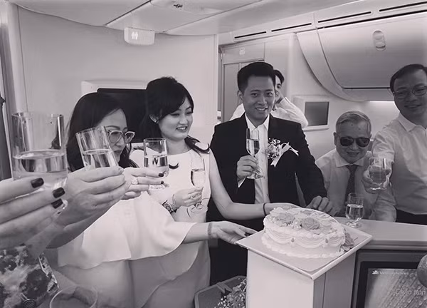Khoảnh khắc hạnh phúc của cô dâu Thảo Đan và chú rể Hải Đăng trong ngày vui. Ảnh do nhân vật cung cấp.