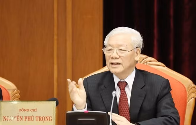 Tổng Bí thư, Chủ tịch nước Nguyễn Phú Trọng chủ trì và phát biểu khai mạc hội nghị.