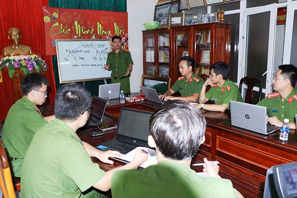 Phòng Cảnh sát Hình sự triển khai nhiệm vụ.