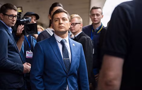 Tổng thống Ukraine Zelenskiy.