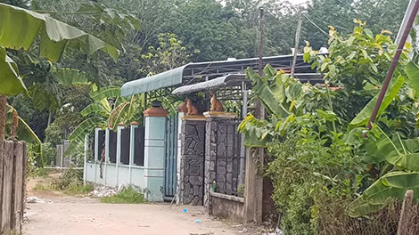 Căn nhà nơi phát hiện ra vụ việc.