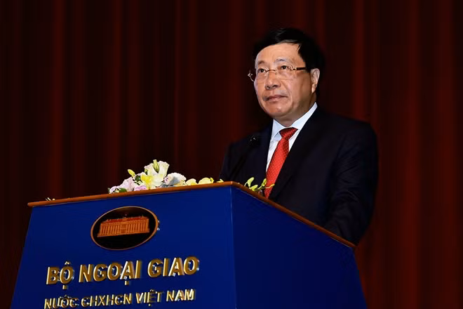 Phó Thủ tướng Phạm Bình Minh phát biểu tại Hội nghị.