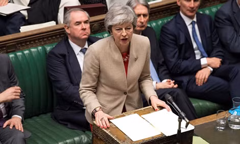 Thủ tướng Anh Theresa May phát biểu trước hạ viện ngày 29-3. Thủ tướng Anh Theresa May phát biểu trước hạ viện ngày 29-3.