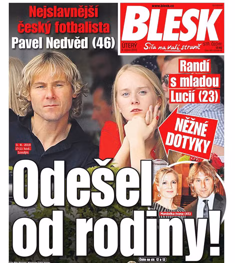 Nedved đang vướng vào bê bối tình ái.