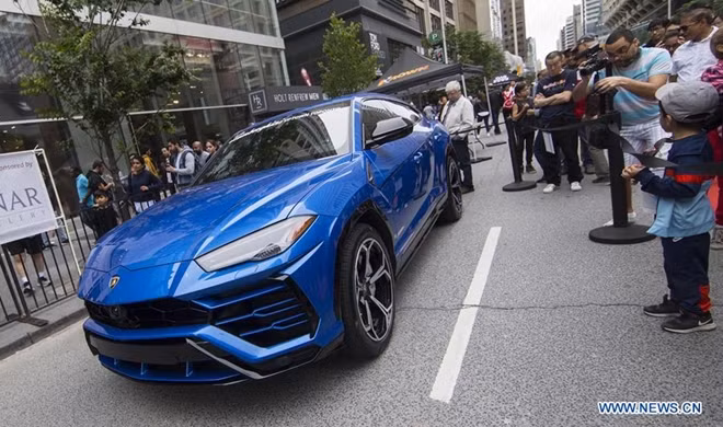 Mẫu xe Lamborghini Urus.
