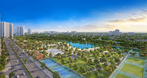 Dự án VinCity hiện đang giới thiệu phân khu đầu tiên The Hero với ưu điểm nổi bật về vị trí, tiếp giáp mặt Đại lộ Thăng Long.