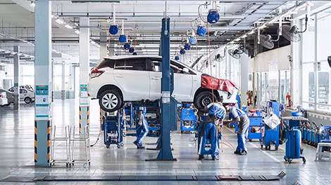 Một nhà máy sản xuất ôtô tại Thái Lan.