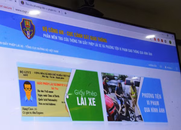 Phần mềm tra cứu thông tin GPLX.