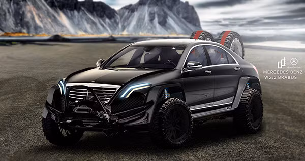 "Chiến binh" off-road Mercedes-Brabus S-Class.