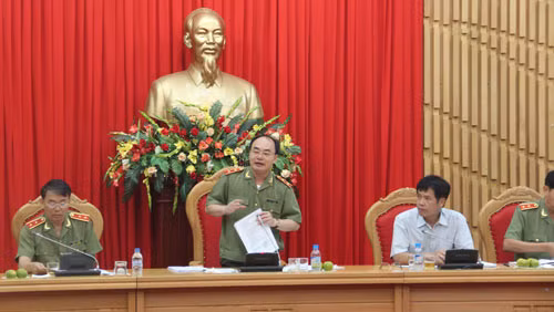 Thứ trưởng Bùi Quang Bền chỉ đạo các đơn vị phải chuẩn bị kĩ lưỡng cho Đại hội Khỏe “Vì an ninh Tổ quốc” lần thứ 7.