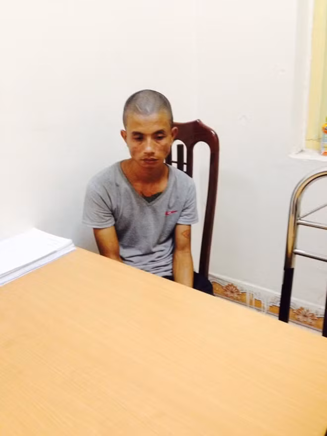 Nguyễn Khánh Thắng tại cơ quan Công an.