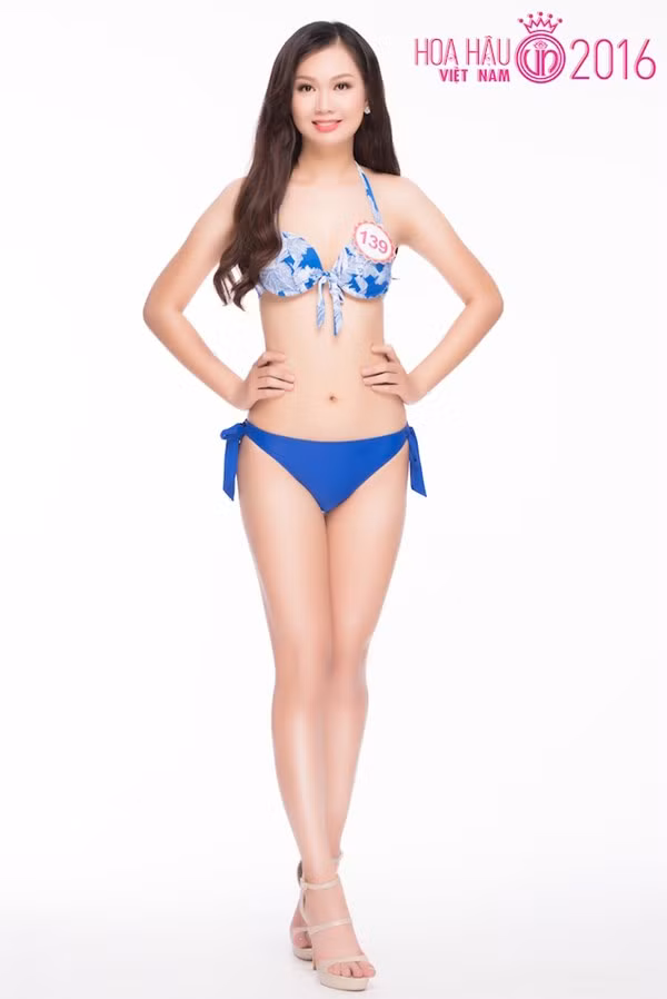 Nguyễn Hương Mỹ Linh - SBD 139, cao 175cm, nặng 56kg, số đo 3 vòng: 85-63-94