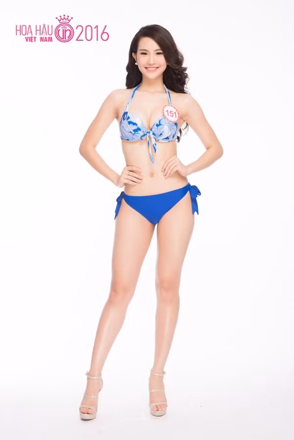 Sái Thị Hương Ly - SBD 151, cao 169cm, nặng 54kg, số đo 3 vòng: 85-63-94