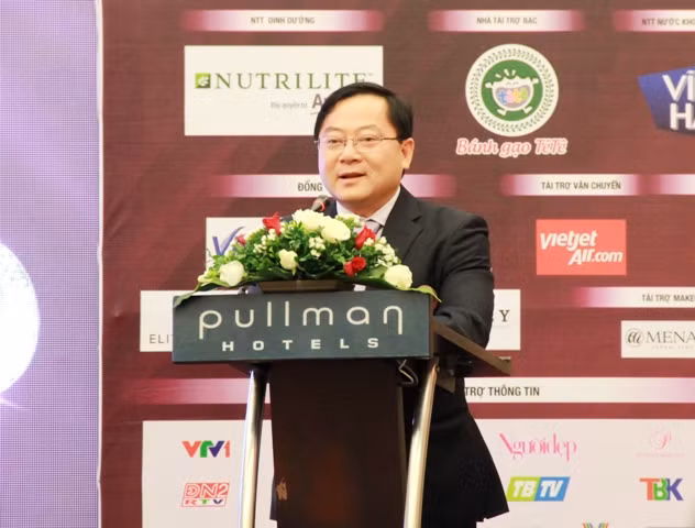 Ông Lê Xuân Sơn, Tổng biên tập báo Tiền Phong, Trưởng Ban tổ chức cuộc thi phát biểu.
