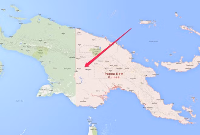 Bản đồ vị trí máy bay rơi.