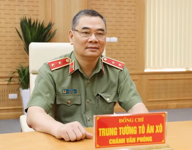 Trung tướng Tô Ân Xô, Chánh Văn phòng Bộ Công an.