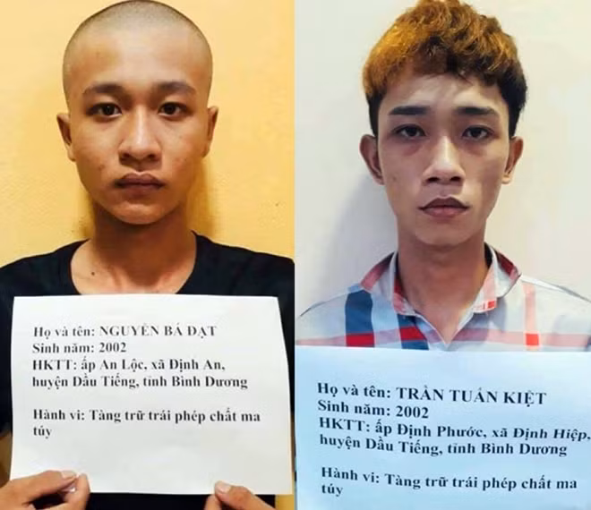 Các đối tượng bị bắt giữ.