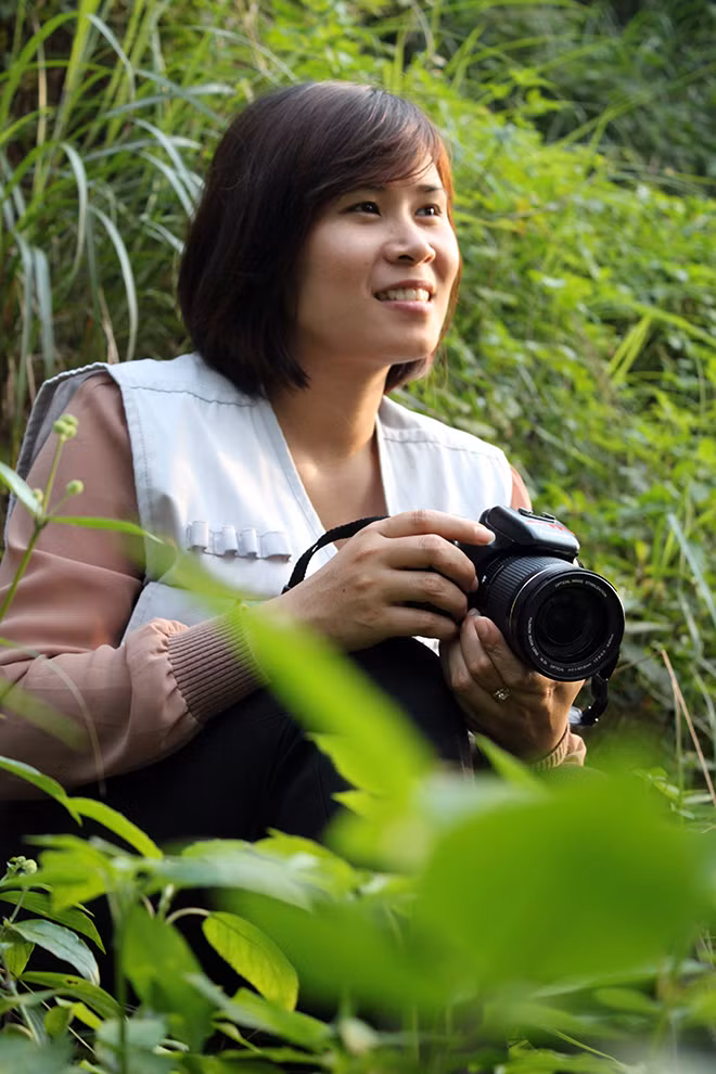 Đại úy Nguyễn Thị Minh Tâm, Phó đội trưởng, Phòng Công tác Đảng và Công tác Chính trị Công an tỉnh Nghệ An.