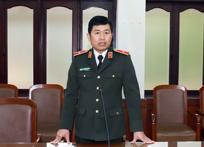 Thiếu tướng Vũ Thanh Chương, Giám đốc Công an TP Hải Phòng.