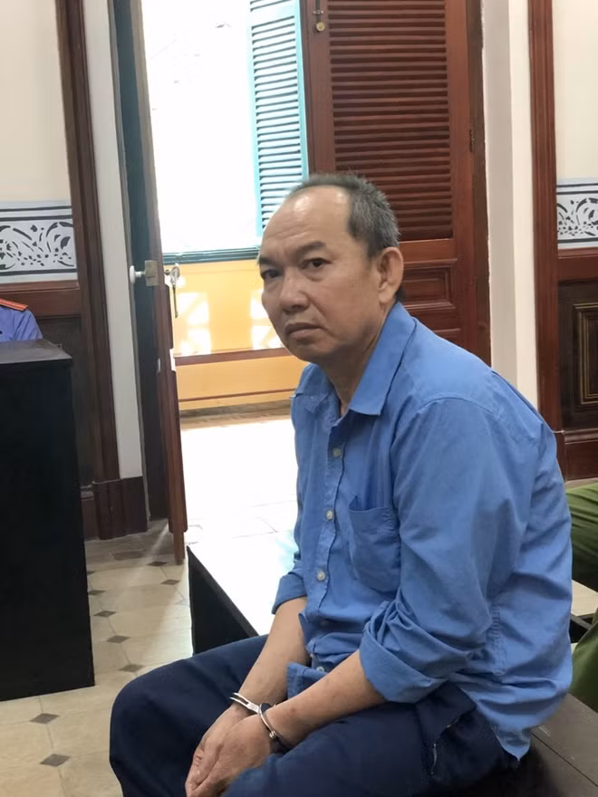Bị cáo Cao Minh Tiến tại tòa.