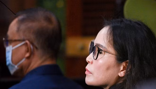 Bị cáo Lê Thị Thanh Thúy tại tòa.