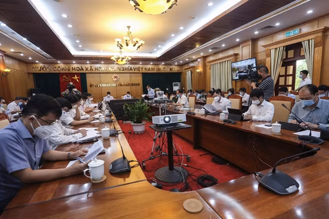 Đoàn công tác của Bộ Y tế làm việc tới tỉnh Bắc Giang