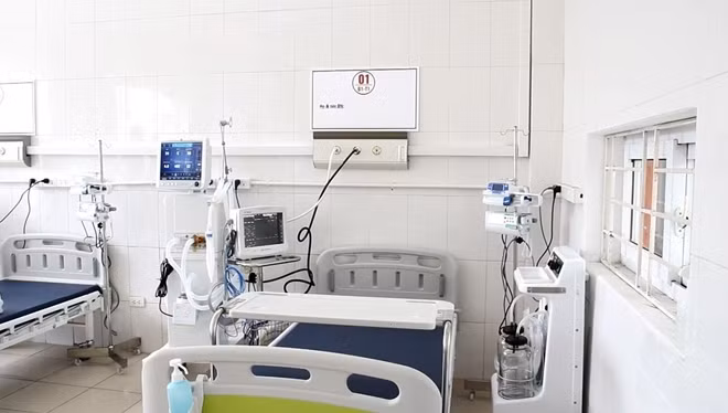 Trung tâm có 101 giường ICU với trang thiết bị hiện đại