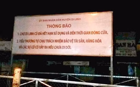 Thông báo của UBND huyện Di Linh.