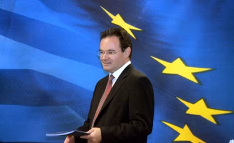 Ông G. Papakonstantinou khi còn đương chức Bộ trưởng Tài chính Hy Lạp.