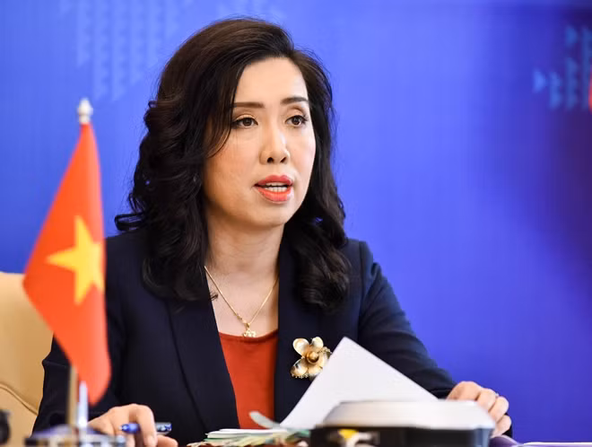 Người Phát ngôn Bộ Ngoại giao Lê Thị Thu Hằng.