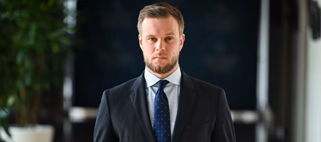 Bộ trưởng Ngoại giao Lithuania Gabrielius Landsbergis. Ảnh: EHU.