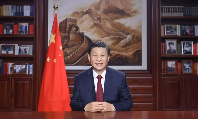 Ông Tập hy vọng sự đoàn kết sẽ xua tan những u ám trong năm cũ và hướng tới một năm 2021 tốt đẹp hơn. Ảnh: CGTN.