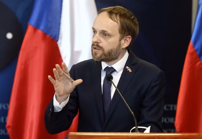 Ngoại trưởng Czech Jakub Kulhanek. Ảnh: AP.