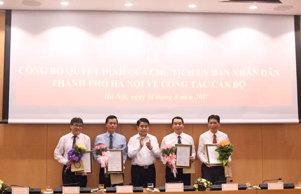 Hà Nội bổ nhiệm lãnh đạo chủ chốt một số Sở