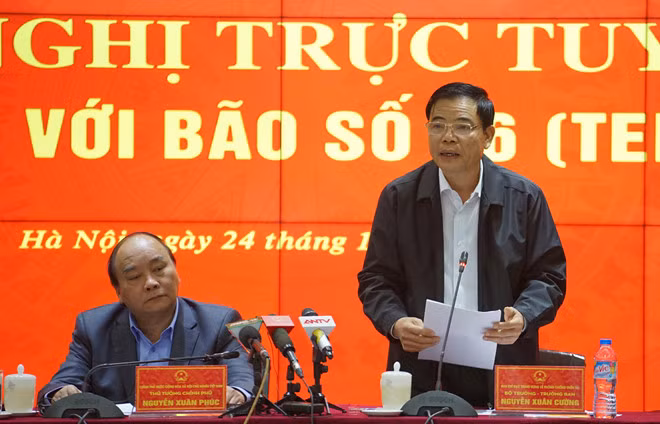 Bộ trưởng Bộ NN&PTNT báo cáo Thủ tướng công tác phòng chống bão Tembin