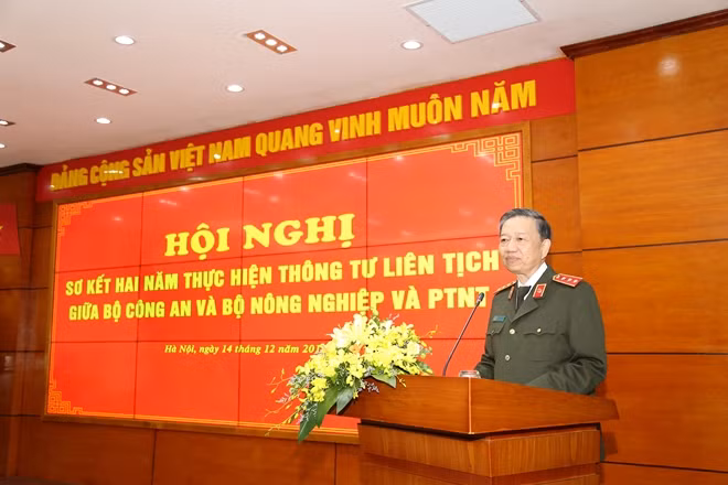 Bộ trưởng Tô Lâm phát biểu tại Hội nghị sơ kết thực hiện Thông tư liên tịch số 04/2015/TTLT