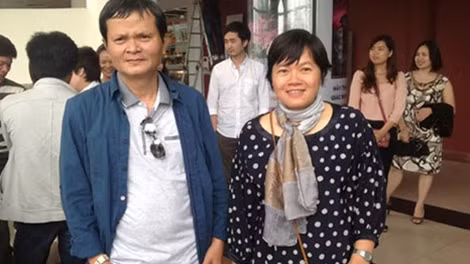 Vợ chồng NSND Thanh Vân – NSND Nhuệ Giang.